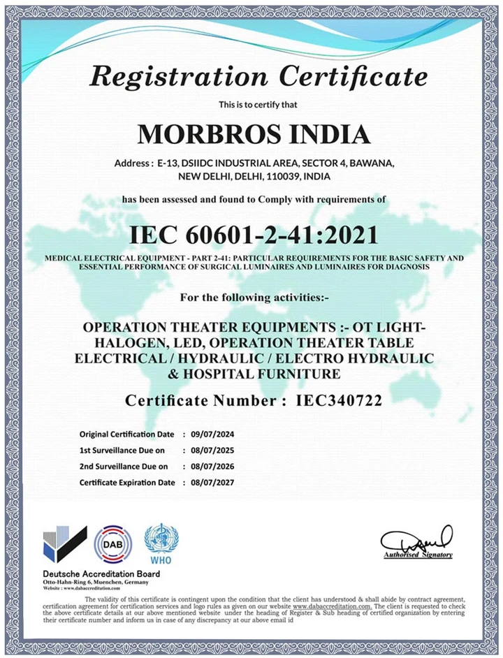 Morbros India iec-60601-2-41 document