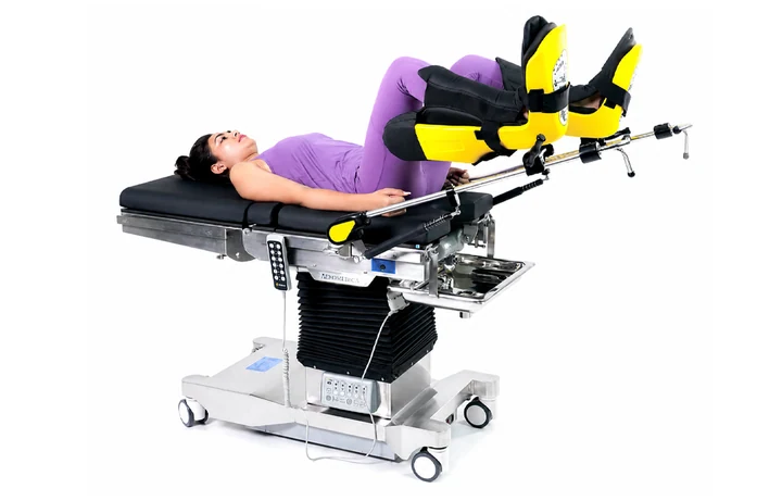 Allen Stirrups demonstrated on a table; table and accessory inclusion to confirm