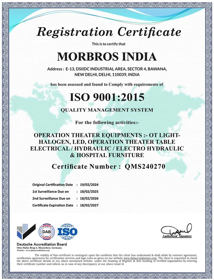 Morbros India iso-9001 document