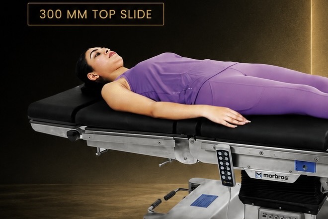Radiolucent operating table configured for surgical access