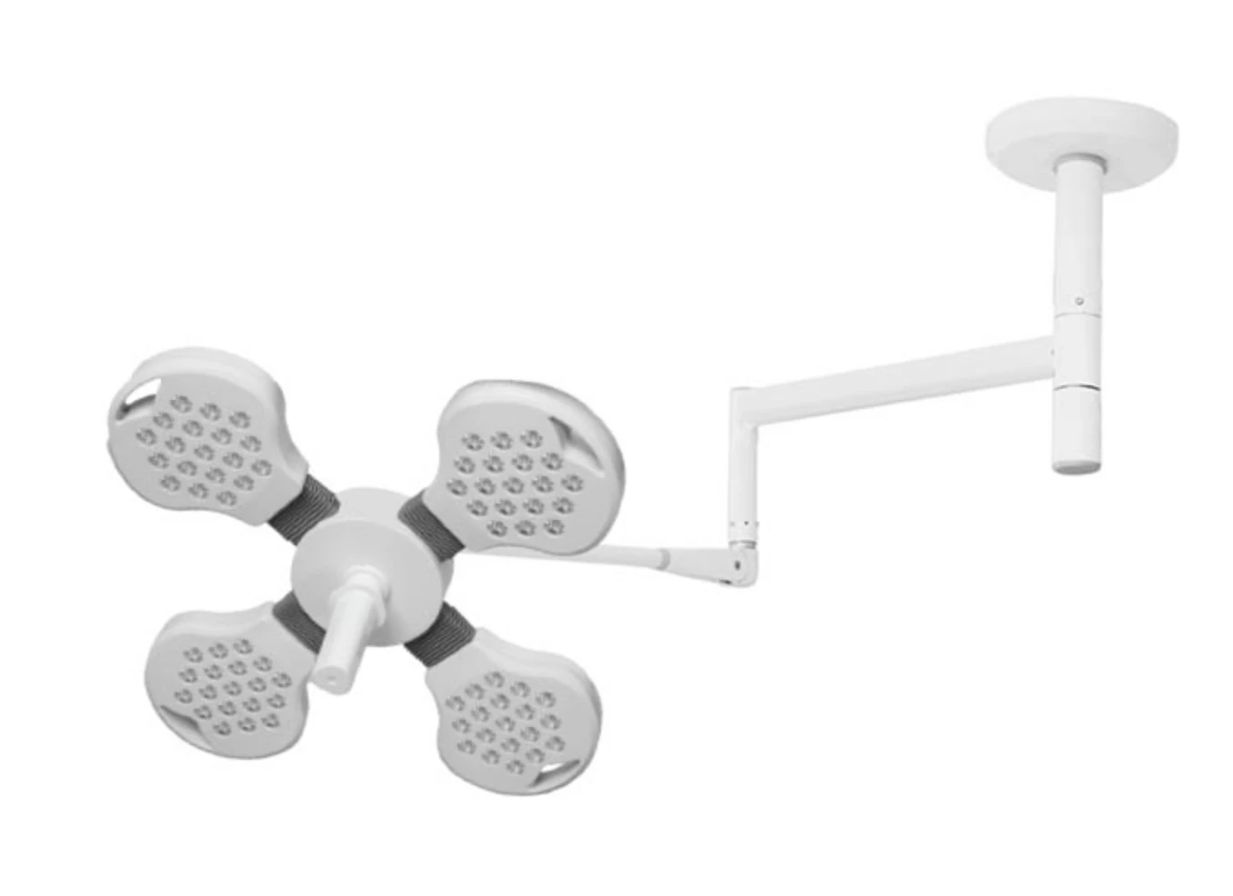 Neom 4 four-petal light with complete ceiling arm